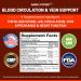 Blood Circulation & Vein Support Supplement - 90 Caps - Spider & Varicose Veins Relief - Niacin, Ginger & Cayenne Pepper - Vessel & Heart Health Support - Buy Online on GoSupps.com
