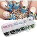 12 Grids Nail Art Rhinestones DIY Nail Decoration Glitter Beads Manicure Tool with Fashionable Design Safe Material for Nails (Rhinestone 6#) - Buy Online on GoSupps.com