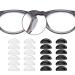 SMARTTOP Adhesive Nose Pad, 12 Pairs Eyeglass Nose Pads Stick On Silicone Anti-Slip for Glasses Sunglasses Thin Nose Pads Eyeglasses (6-Black & 6-Clear) 6 Black & 6 Clear
