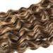 Buy Mila 16/40cm 100% Remy Real Hair Weaving Extensions - Curly Brown/Blond 4/27 100g/PC - International Shipping Available - Buy Online on GoSupps.com