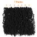 SamBraid 24 Inch 7 Packs Soft Locs Crochet Hair for Natural Butterfly Style - Black Curly Pre Looped Synthetic Braiding (24 Inch, 7Packs, 1B) - Buy Online on GoSupps.com