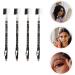 Lot de 4 Crayons Sourcils Noirs et Marron 2-en-1 avec Taille-crayon Int gr pour Maquillage Naturel des Sourcils Outils Cosm tiques Portables pour Femmes Usage Quotidien - Buy Online on GoSupps.com