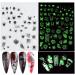Halloween Nail Art Stickers Glow in The Dark Nail Decals 3D Self-Adhesive Fluorescent Nail Stickers Skull Spider Witch Ghost Pumpkin Bat Snake Nail Design Halloween decorations - Buy Online on GoSupps.com