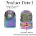Dazzle Color Metal Sewing Thimble Finger Protector Set | 2 Sizes (S/M) | DIY Sewing Tools - 4pcs - Buy Online on GoSupps.com