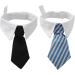 Molain 2 Pcs Pet Cat Dog Bow Tie Cat Collar Bow Tie Adjustable Bowtie for Puppy Party Formal Neck Ties for Dogs & Cats Dog Necktie Costumes for Dogs 30cm/11.8in Black+Blue Stripe Dog Collar Bow Tie 2 Colors Pet Bow Ties - Buy Online on GoSupps.com