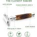 Bamboo Safety Razor | Double Edge Razor for Men and Women | Eco-Friendly & Reusable | Fits All DE Blades | Bambaw Classic Silver - Buy Online on GoSupps.com