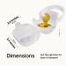 Purifyou PurePouch BPA-Free Pacifier & Nipple Shield Cases - Set of 3 | Clear Case for Diaper Bag & Stroller | Travel Pacifier Box | Keeps Binkies Clean & Accessible | 3 Count - Buy Online on GoSupps.com