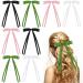 Yunlly 8 Pcs Hair Bows Tassel Ribbon for Women Bow Hair Clips with Long Tail Tassel Ribbon Bowknot Hair Clips Silky Girls Hair Accessories for Women Girls Teens