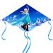 Coqoyo dragon children cartoon anime children's kites input flight kite with handle lines and 4 cocks for beach and outdoor activities cute kite for beginners from 3 years of ice kingdom children's dragon