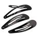 Beayuer 50 Pack Snap Hair Clips 2 Inch Metal Hair Accessories Barrettes for Girls Women Hair Styling (50 Pcs Black) 1 count (Pack of 50) Black