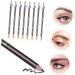 FOYTOKI 8pcs Beauty Eyebrow Pen Eyebrow Pencil Wooden Makeup Accessories 1 count (Pack of 1) Coffee - Buy Online on GoSupps.com