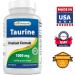 Best Naturals Taurine 1000 mg 250 Tablets - Eye & Cardiovascular Health Support - 250 Count - Buy Online on GoSupps.com