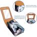 Stylish Leather Lipstick Case with Mirror - Mini Lip Gloss Organizer | Horse Painting Design - Buy Online on GoSupps.com
