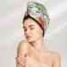 Hair Towel Wrap Quick Drying Turban with Button | Cute Mushroom & Frog Design - Ideal for Fast Hair Drying | International Shipping - Buy Online on GoSupps.com