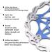 Newgoal Blue Bicycle Disc Brake Rotor Set - 160mm & 180mm - 6 Bolts - Aluminum Alloy & Stainless Steel - for Road, Mountain, MTB, BMX - Buy Online on GoSupps.com
