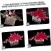 HONMEET Rose Hair Comb Rose Head Decor Hair Jewelry Comb Rose Flower Hair Comb Wedding Hair Accessories for Brides Bride Hair Side Comb Wedding Hair Comb Bride Side Comb Red Zinc Alloy - Buy Online on GoSupps.com