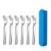Kids Forks HaWare 6 Pcs Stainless Steel Toddler Children Cutlery Forks Set Small Metal Utensil Fork Set for Kid s Self Feeding Hammered Edge& Safe Round Fork Tines Mirror Polished& Dishwasher Safe