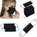 100PCS Black Disposable Face Masks with 3 Layer Protection and Adjustable Ear Loops - Buy Online on GoSupps.com