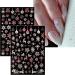 JMEOWIO 12 Sheets Christmas Glitter Nail Art Stickers Decals Self-Adhesive Snowflake Winter Holiday Cute Silver Pink Nail Supplies Nail Art Design Decoration Accessories - Buy Online on GoSupps.com