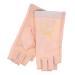 Healeved 1 Pair Manicure Gloves Anti Protective Gloves for Manicure Nail Uv Gloves Uv Gloves for Gel Nail Lamp Nail Art Accessory Uv Nail Gloves Nail Supplies Cotton Pink Thin Section