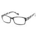 4sold (TM Slim Reading Glasses Retro Black Brown dark brown +1.5 or +2.00 or +2.5 or +3.0 or +3.5 or +4.00 Zebra White Black 3.0 x