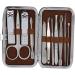 11pcs Stainless Steel Nail Grooming Kit Nail File Nail Clipper Ear Pick Eyebrow Clip Tool Set Manicure Facial Beauty Care Tool with Storage Bag - Buy Online on GoSupps.com