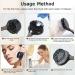 3 Pcs Large Handle Face Scrubber with Charcoal Black Bristles - Gentle Deep Cleansing and Exfoliating - Buy Online on GoSupps.com
