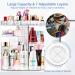 Miserwe Makeup Organizer 360 Rotation | 7-Layer Adjustable Storage for Various Cosmetics | Large Capacity Multi-Functional Organizer for Bathroom Vanity - Buy Online on GoSupps.com