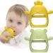 TinyHalo 2pcs Silicone Baby Teething Toys  Self-Soothing Healthy Oral Development Teething Mittens  BPA Free  Anti-Drop  Adorable and Colorful Baby Chew Toys for Sucking Needs