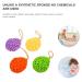 Buy 4pcs Natural Loofah Bath Balls - Honeycomb Sponge for Body Wash | Soft Infant Tub & Baby Brush - Hydrophilic Polyurethane - Gentle Skin Cleaning Tool - Buy Online on GoSupps.com
