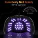 NAXBEY 180W UV LED Nail Lamp for Gel Nails - Professional Salon Quality Dryer with 60 Lamp Beads, Auto Sensor, LCD Display, 4 Timers - White - Buy Online on GoSupps.com