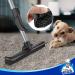 MR.SIGA Pet Hair Removal Rubber Broom with Squeegee - 2 in 1 Floor Brush for Carpet, 62 inch Handle, Includes Microfiber Cloth - Buy Online on GoSupps.com