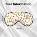 SSIMOO Banana Strawberry Pineapple Sleep Mask | Adjustable & Breathable Eye Mask for Comfortable Sleep | Fashionable Black Design - International Shipping Available - Buy Online on GoSupps.com