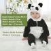 Doladola Kids Panda Hooded Rompers | Toddler Onesie Jumpsuit for 3.5-4.5 Years | Autumn Winter Outfits - Buy Online on GoSupps.com