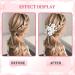 Buy Landrain 5 Pieces Silver U-Shaped Flower Pearl Hairpins - Elegant Bridal Hair Accessories for Weddings - Buy Online on GoSupps.com