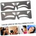 Beavorty 8 Pcs Eyebrow Ruler Eyebrow Shaping Template Fake Eyebrow Shaping Stencil Labeling Eyebrow Trimming - Buy Online on GoSupps.com