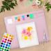 20x16 Silicone Painting Mat with Cup and Paint Holder - Non-Stick Craft Mat for Painting, Resin Casting, and Clay - Washable Artist Mat (Pink) - Buy Online on GoSupps.com