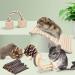 Erkoon 12-Piece Natural Wood Hamster Toy Set - Exercise Bell Rollers & Dental Molar Toys for Chinchillas Rabbits & Guinea Pigs - Buy Online on GoSupps.com