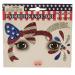 Patriotic Temporary Face Tattoos - 100pc Face Art for Memorial Day, 4th of July, Labor Day | Red White Blue Glitter | Election Party - Buy Online on GoSupps.com