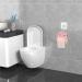 Toilet Roll | Cotton Cute Eyelash Shape Toilet Paper Organizer for Bathroom Toilet Paper Dispenser Box for Camping Bathroom RV Car Travel No Glue or Drill Needed Dyog Pink - Buy Online on GoSupps.com