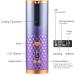 Cordless Automatic Hair Curler - Rechargeable, LCD Display, Purple - Buy Online on GoSupps.com