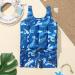 IWEMEK Kids Swimming Float Jacket | Blue Dinosaur 2-3 Years | Training Swimwear Vest for Boys Girls - Buy Online on GoSupps.com