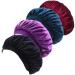 Women Velvet Bonnet Sleep Cap Comfortable Night Sleeping Hat Hair Loss Cap Turban 4pcs Style a