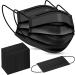 100 Pack Black Disposable Face Masks - 3 Ply Filter Protection | Healthcare & Safety - Buy Online on GoSupps.com
