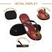 Mnsruu Red Snowflakes Christmas Flip Flops | Cozy Sandals for Home Spa Travel - Men & Women - Buy Online on GoSupps.com
