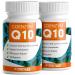 Q10 capsules high dose 240x with 200mg coenzyme Q10 per capsule - high -quality coenzyme Q10 (vegan) from fermentation - without undesirable additives - laboratory test with certificate - stock for 8 months 2x 120 capsules