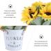 HOMSFOU 1pc Simulated Sunflower Faux Potted Plants Flower in Indoor Planters Sunflower Flower Pot Artificial Household Decor Jug Vase Sunflower Bonsai Decor Iron Plastic Twine Flowers Chic Yellow 20x11cm - Buy Online on GoSupps.com