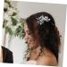 DOITOOL Bridal Hair Comb Clip Hair Accessories Tiara Hair Side Comb Rhinestone Hair Comb Flower Hair Comb Rhinestone Hair Decoration Bride Rhinestones Wedding Iron Sheets - Buy Online on GoSupps.com