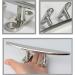 VEITHI Stainless Steel Boat Dock Cleats - 5in/6in/8in Sizes (2 4 Pack) with Screws - 316 Stainless Steel, Open Base, Flat Top - Buy Online on GoSupps.com