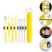 Double-Head Ear Wax Remover Spoon 7Pcs Set - 360 Rotated Design | Unisex | Black - Buy Online on GoSupps.com